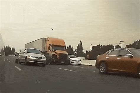 funny car crash gifs|More.